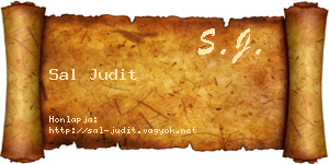 Sal Judit névjegykártya